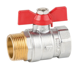 Light ball valve (red butterfly handle)